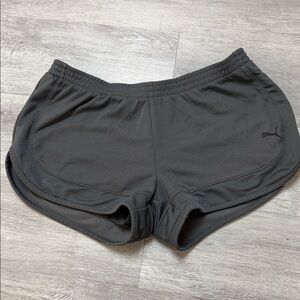 Puma Women's Dark Grey Athletic Running Shorts